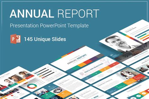 company annual report template ppt
